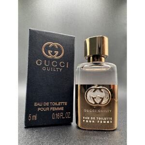 GUCCI GUILTY EAU DE TOILETTE POUR FEMME 0.16 fl oz / 5 ml Mini Splash for WOMAN